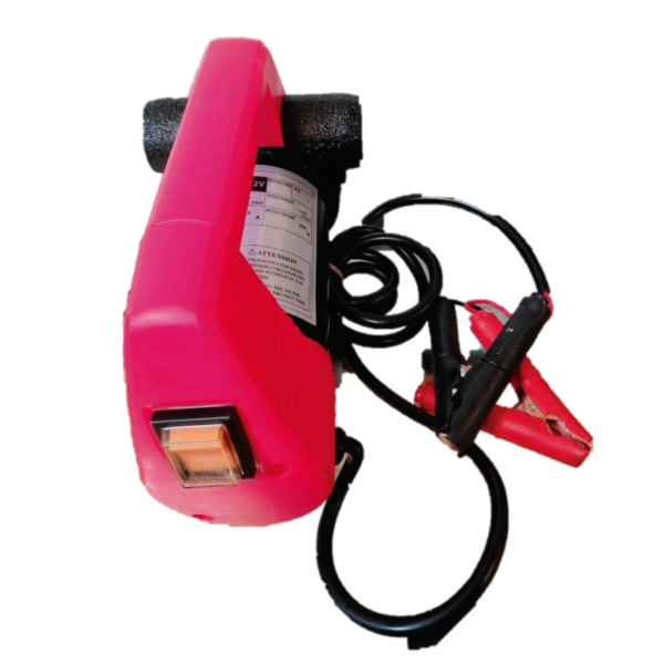 BOMBA PARA COMBUSTIBLE 12V  10GPM CON PINZAS SOLA.